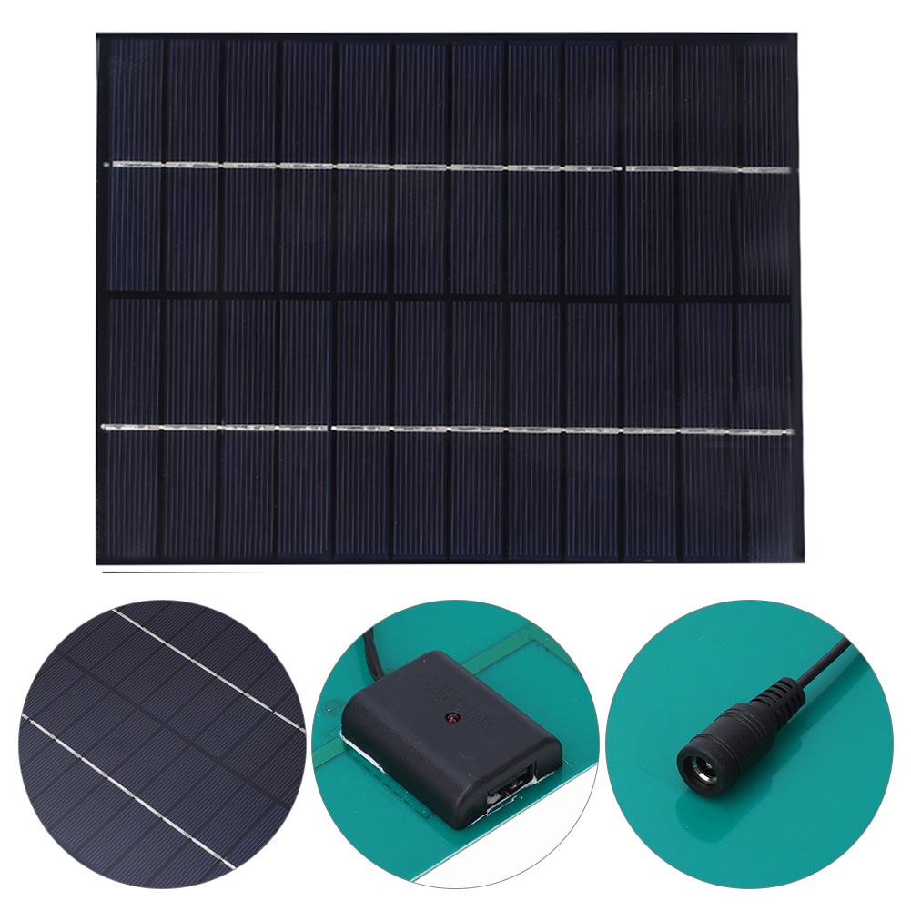 6,5 W 12 V 5 V Tragbares Solarmodul für Handy-Solarenergie-Batteriestrom-Autoladegerät