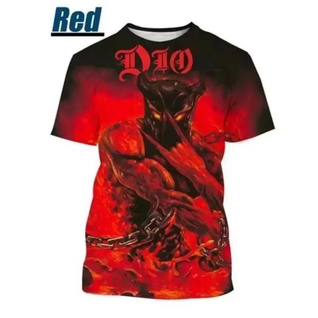 Tricou de Bărbați cu Imprimare Digitală 3D Nou Popular Trupa Rock Heavy Metal Tricou Street Hip-hop