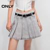 Only Women's Washed Denim A-Line Pleated Mini Skirt