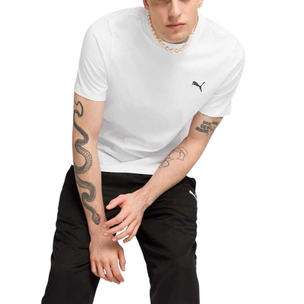 Puma Comfortable Breathable Round Neck Pullover Short Sleeve T-Shirt Men Tops White 690409-02