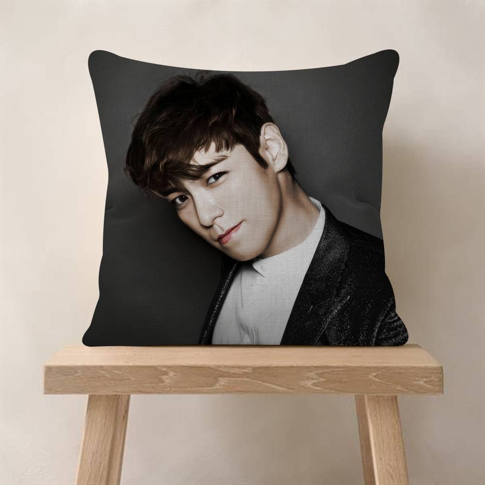 TTop Singer Choi Seunghyun  Pillow Gifts Home Office Furnishings Bedroom Sofa Car Cushion Cover case 45x45cm