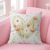 Anime Flower Love Double-Sided Printed Pillow Cover Short Plush Suitable Living Rooms Bedrooms Sofas Throw Cushion Cover