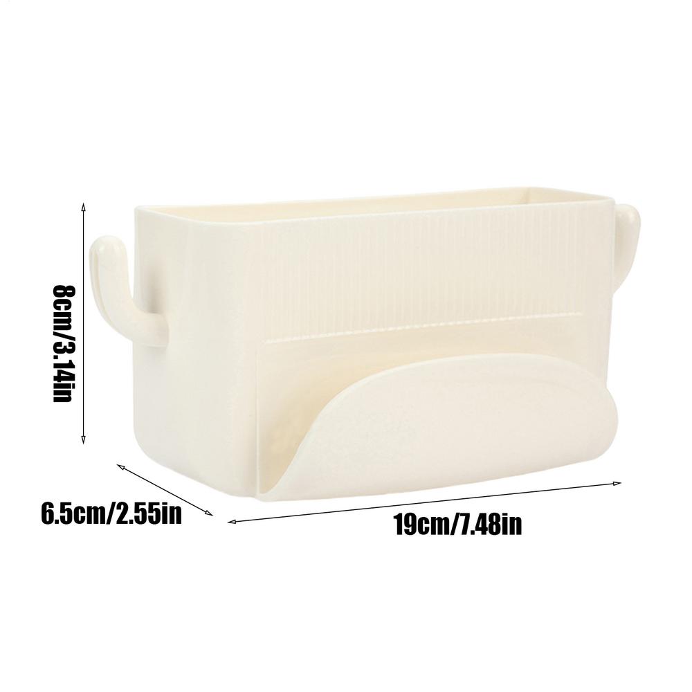 Organizer-Regal für Wand Badezimmer-Wand-Organizer mit Haken Platzsparendes Aufkleben Multifunktionales Zuhause-Organisation Für