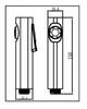 Modern Design ABS Shattaf Bidets Sprayer Faucet Women Health Shattaf Set
