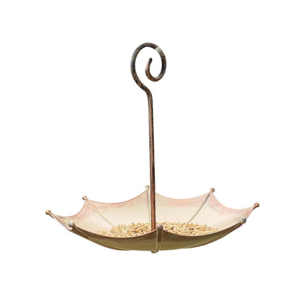Anti-leakage Bird Feeding Station Umbrella-shaped Bird Food Container  Bird Supplies