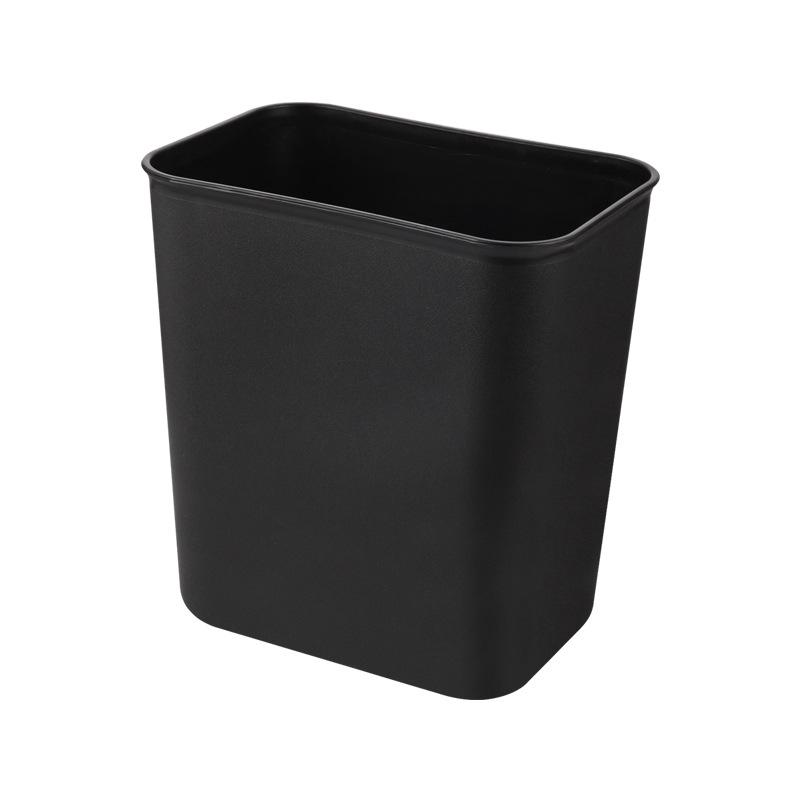 Thickened Square Plastic Wastebasket for Hotel Rooms, Bathrooms, and Restaurants