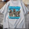 Funny Raccoon Tshirt Unisex Unisex Life Is Soup I Am Fork T Shirt Raccoon Vintage Graphic Tee Animal Lover Tshirt Streetwear Tops