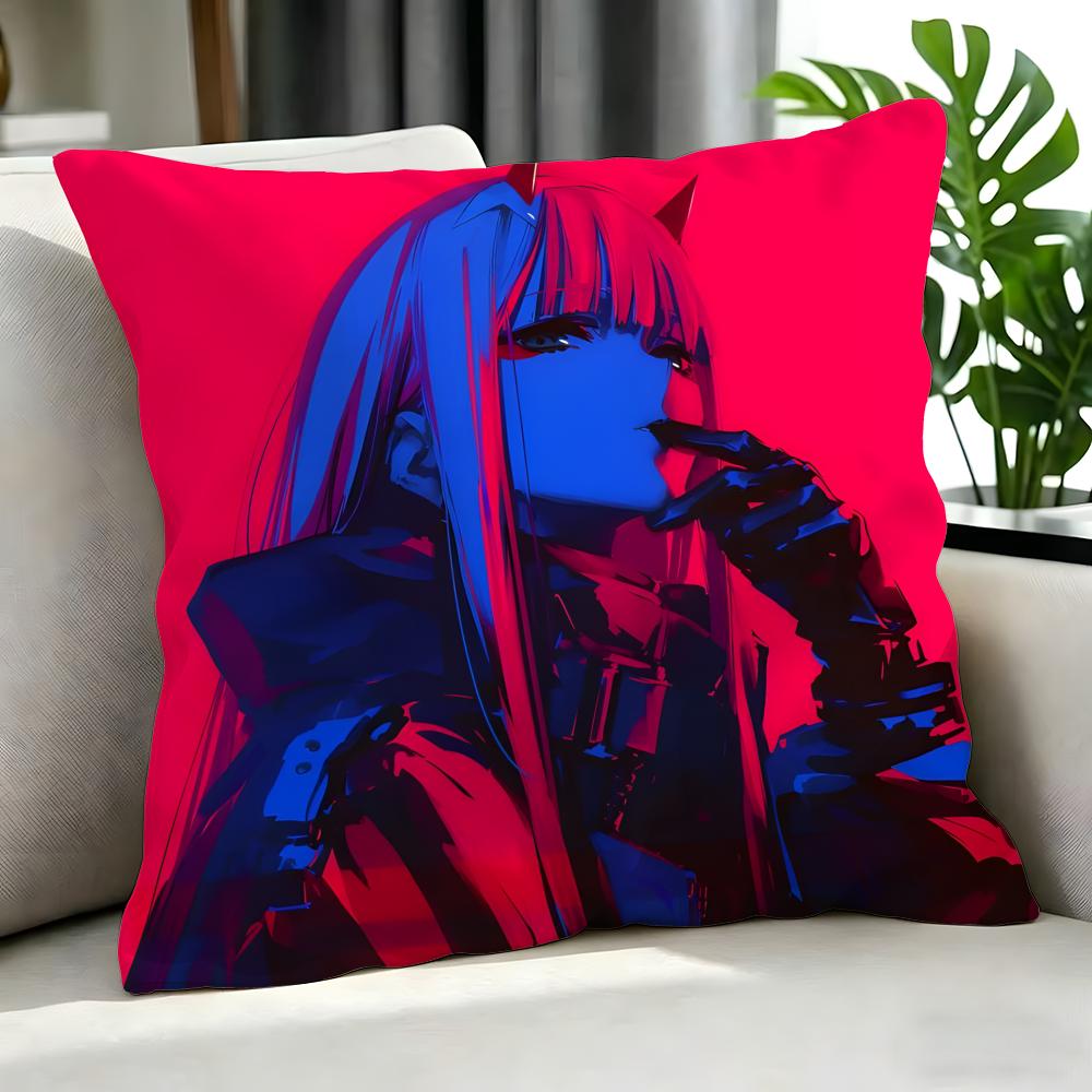 Anime  DARLING In the FRANXX Cushion Cover Cushion Cover Set Pcs X X X Pillowcase Decorative Sofa Home Decor