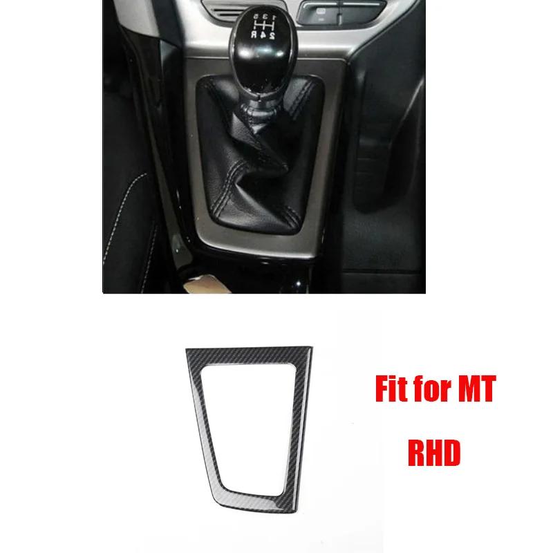 

RHD For Ford Focus MK3 2012 ABS Carbon Fiber interior Decoration Accessories door amrest window rise gear A/C control panle MT gear panle