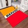 Repsol Logo Orange Red Carpet suitable as a non-slip mat for the living room or bedroom sofa