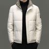 Men'S Stand-Up Collar Down Jacket Autumn And Winter 90 White Duck Down Jacquard Short Down Jacket Men'S Thermal Jacket