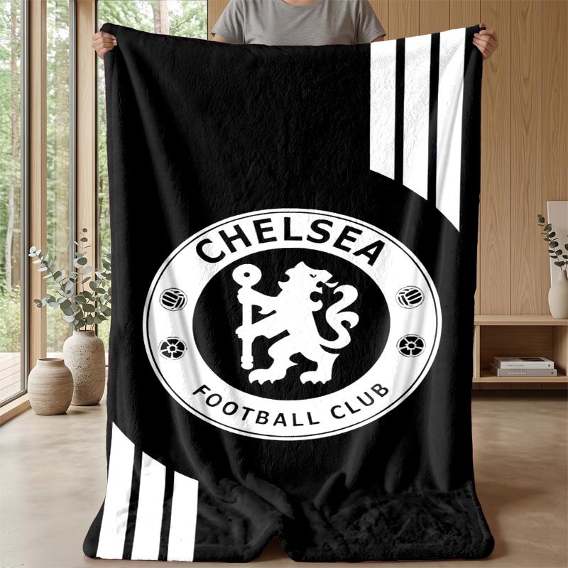 Chelsea FC Theme blanket Soft Flannel Fleece Blanket Warm Lightweight Throw Blanket for Home Sofa Bed