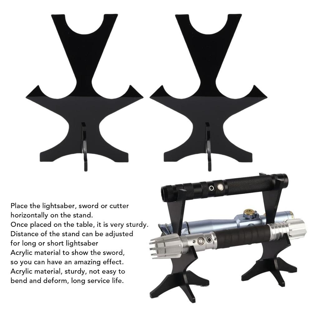 2Pcs Length Adjustable Sword Display Stand Acrylic Adjustable Sword Holder Home Organization