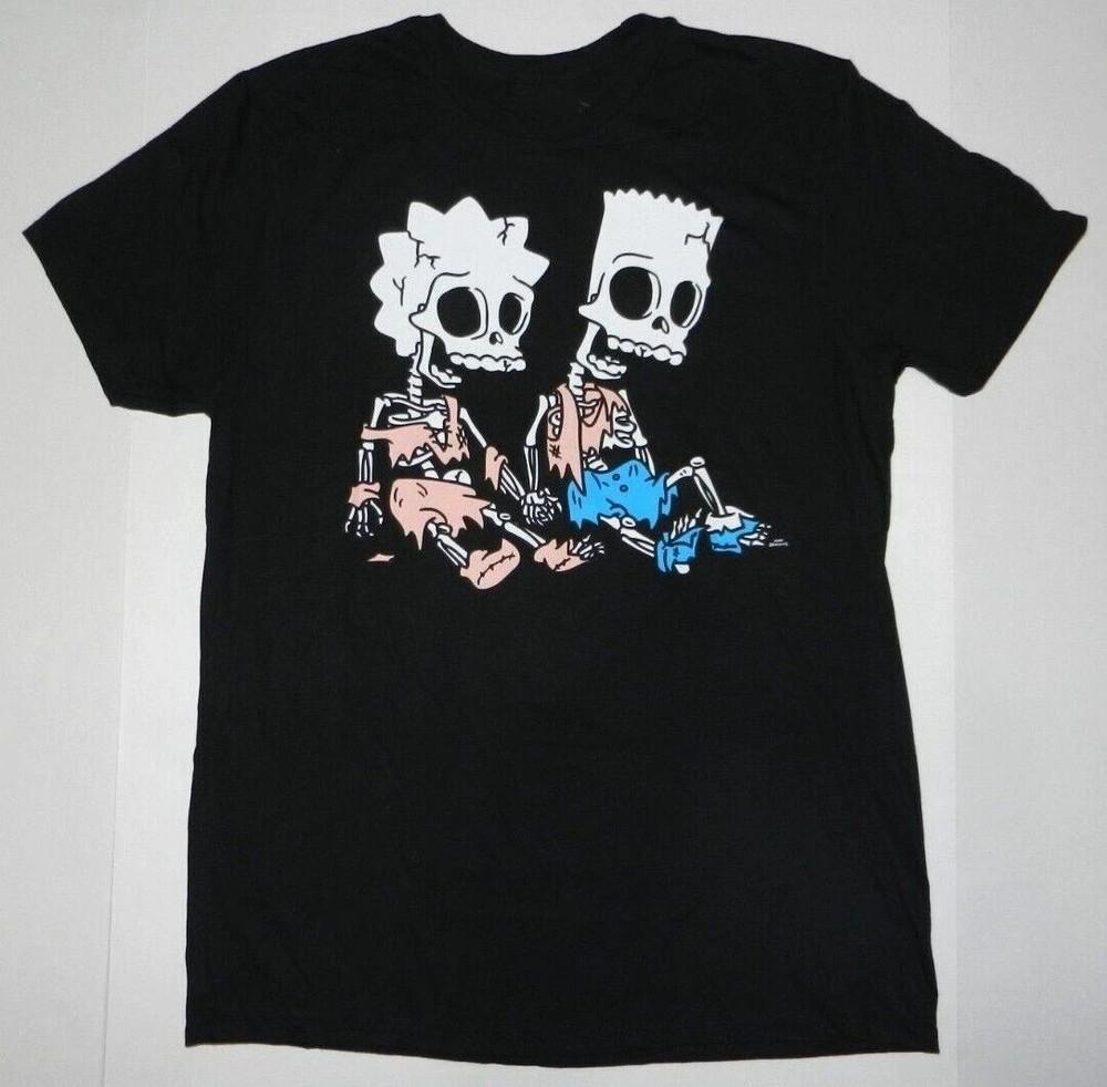 Мультяшная футболка-пародия со скелетом Новая Унисекс футболка M