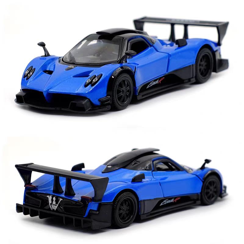 Pagani Zonda R Supercar 5 Inch Metal Car Simulation Diecast & Toy Vehicle RMZ City 1:36 Alloy Model Pull Back Car