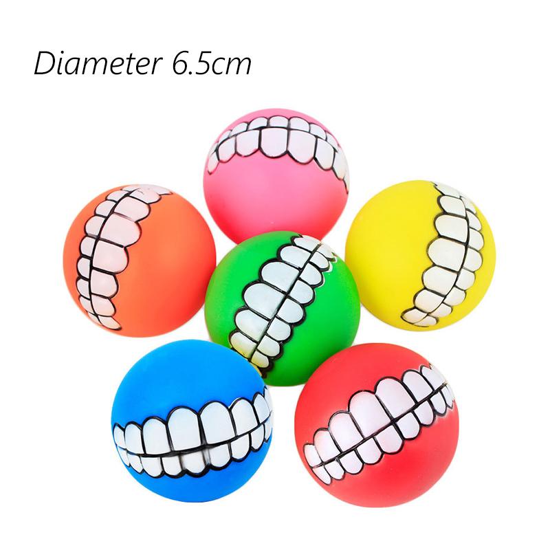 1 Stück Durchmesser 6cm Quietschender Haustier Hundeball Spielzeug für kleine Hunde Gummi Kauen Welpenspielzeug Hundezubehör Hundespielzeug Haustiere brinquedo cachorro