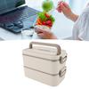 2 Tier Stackable   Box 304 Stainless Steel Insulated Lunch Containers Lkproof Compartment Portable Food Container for School