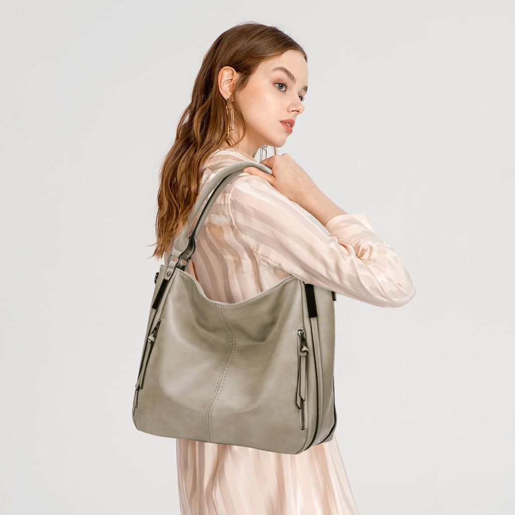 Large Capacity Tote Bag for A4 Shoulder Ladies Casual Tote [KL928] 2-way Commuting, Compatible, Handbag, Bag, High-quality PU, Bag, Bag, Adult,