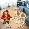 One Piece Monkey D Luffy Round Area Rug Carpet Rug For Living Room Bedroom Sofa Playroom Decor Nonslip Floor Mat