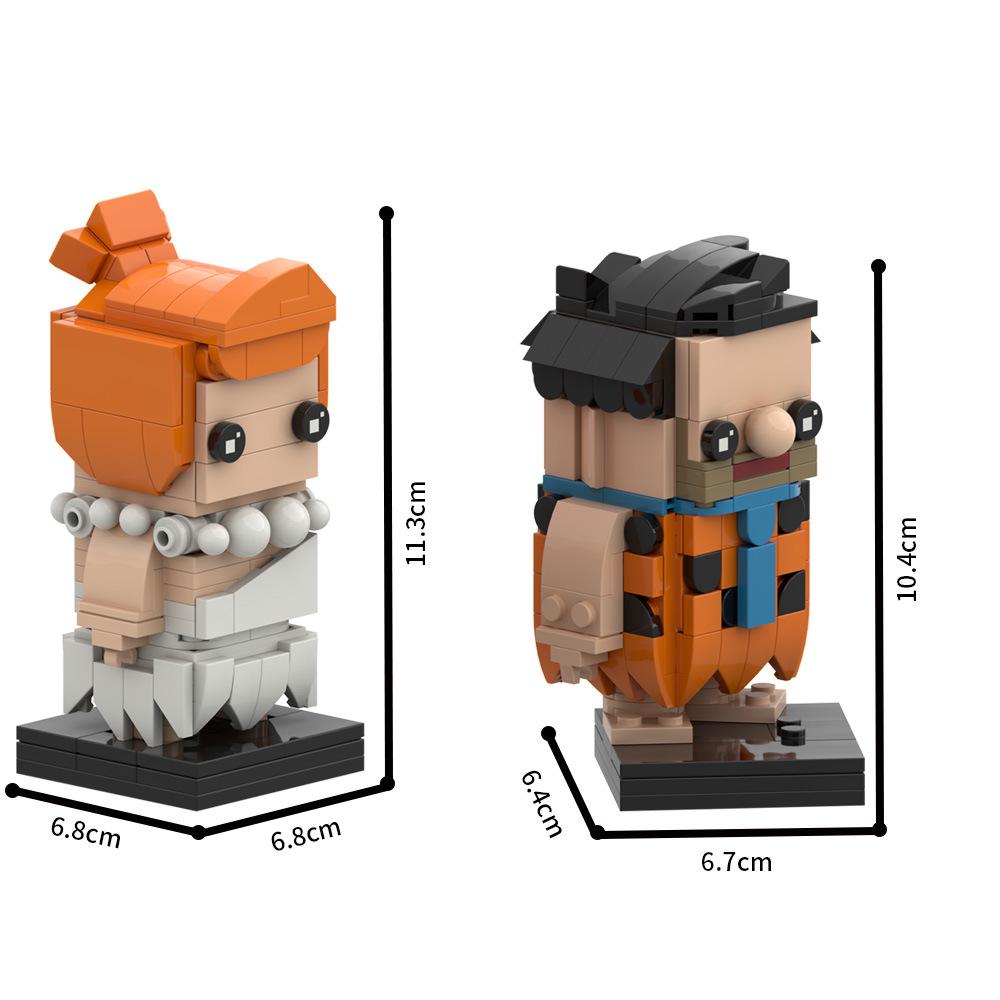 Flintstones Fred & Wilma Building Block Toy - In Stock, Hot Seller