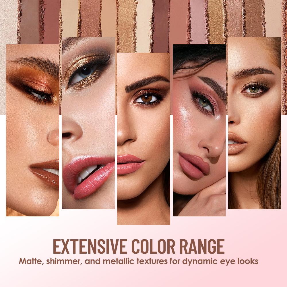 JULYSTAR 40 Colors Eyeshadow Palette, Romantic Pink Rose Matte Shimmer Eye Shadow Pallete, Long Lasting Nude Earth Tone