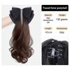 Tassel Bow Wig Ponytail Claw Clip Temperament Slightly Curly Hair Natural Heat-Resistant Hair Accessories