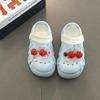 Cartoon cherry breathable hollow sandals summer new fashion versatile casual thick sole heightening hole shoes women
