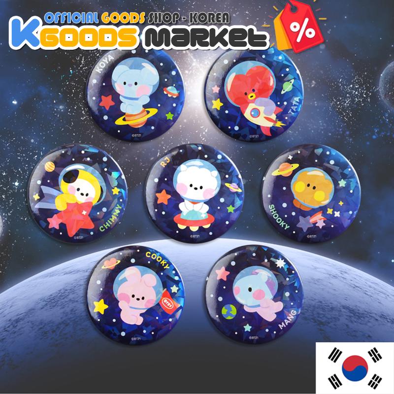 

BT21 Can Badge SPACE Официальные товары