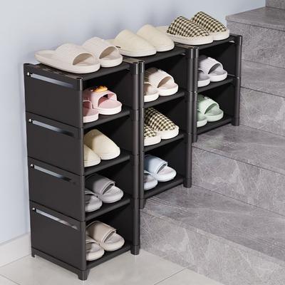 Multiple Layers Shoe Rack Saving Cabinet Stackable Adjustable Shoe Organizer Shelf Organizer For Wall Corner Space Saving Rack