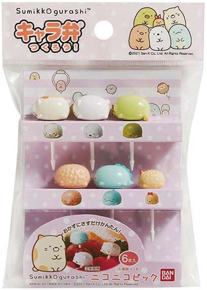 

Bandai Sumikko Gurashi Bento Nico Nico Pick 6 штук