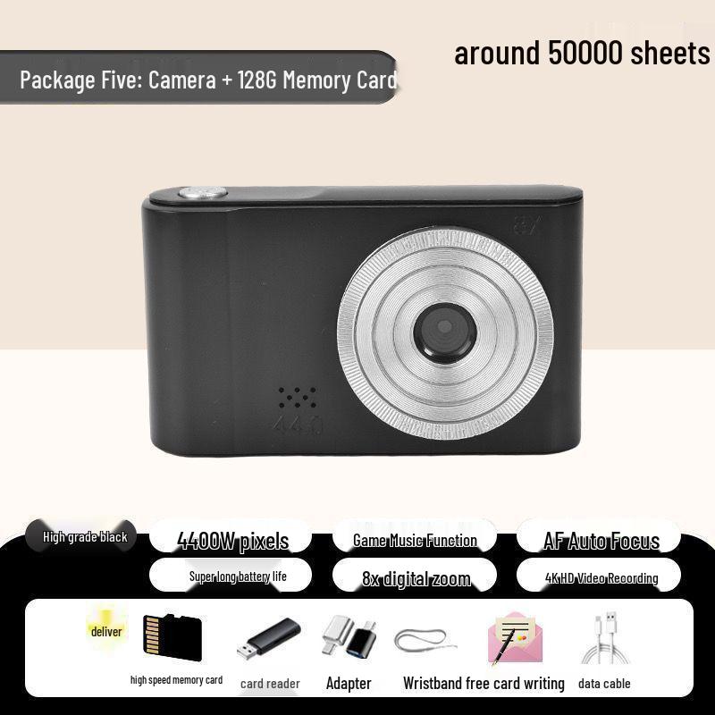 Retro Niedliche HD Dualkamera für Selbstporträts - Studentenfreundliche Sofortbildkamera für Mädchen