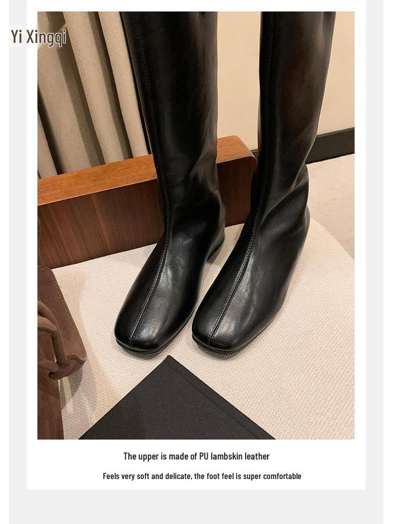 Women's Autumn/Winter 4cm Lift Slimming Over-the-Knee Soft Flat Boots