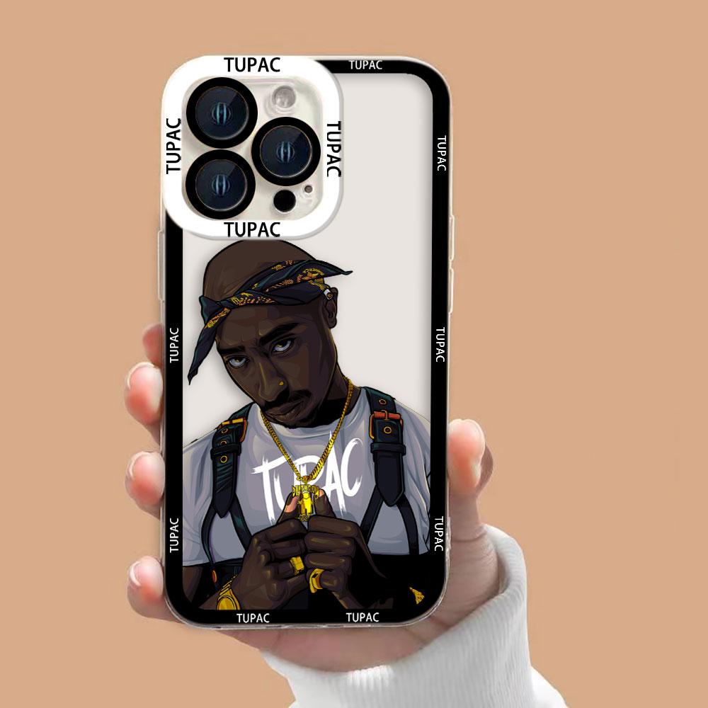 Rap 2Pac Tupac Shakur Clear Phone Case For Realme 15 5 6 7 7I 8 8I 9 9I 10 12 NOTE 70 C75 C71 C67 C65 C55 C53 C35 C33 Case Cover