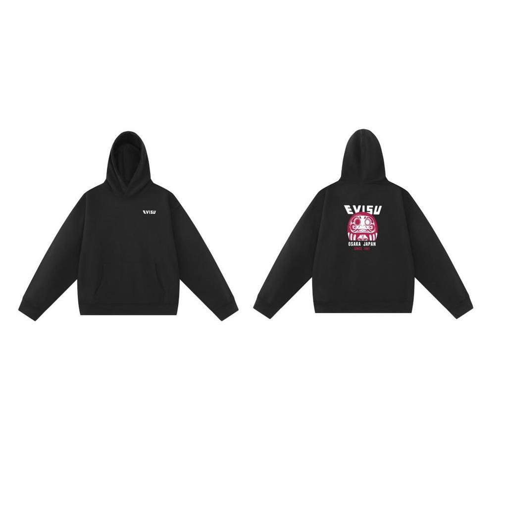 EVISU Fukujin 2025 Spring/Autumn Letter Print Hoodie