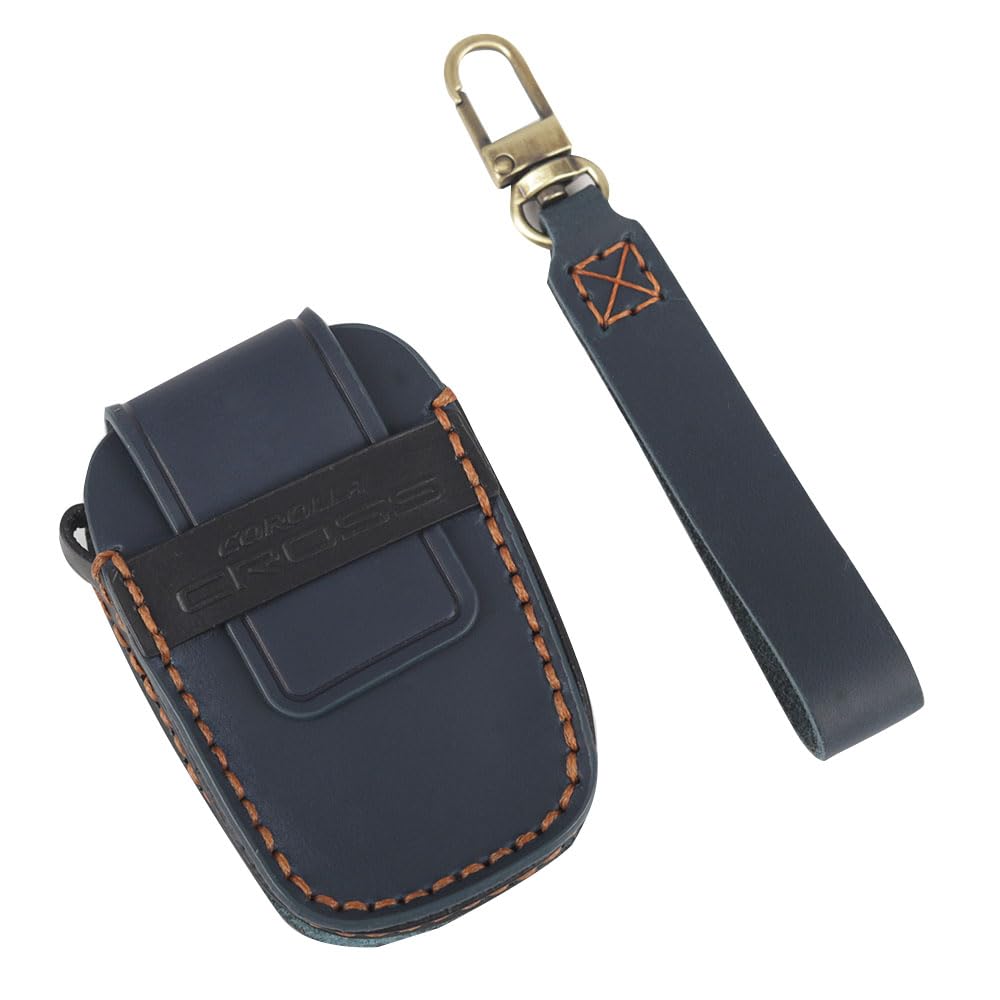

New Key Case Dedicated Leather Key Key Key Smart Key Case with COROLLA CROSS Logo for Toyota Corolla Cross 2025 [LEXLEY Released] Case, Cover, Holder, синий