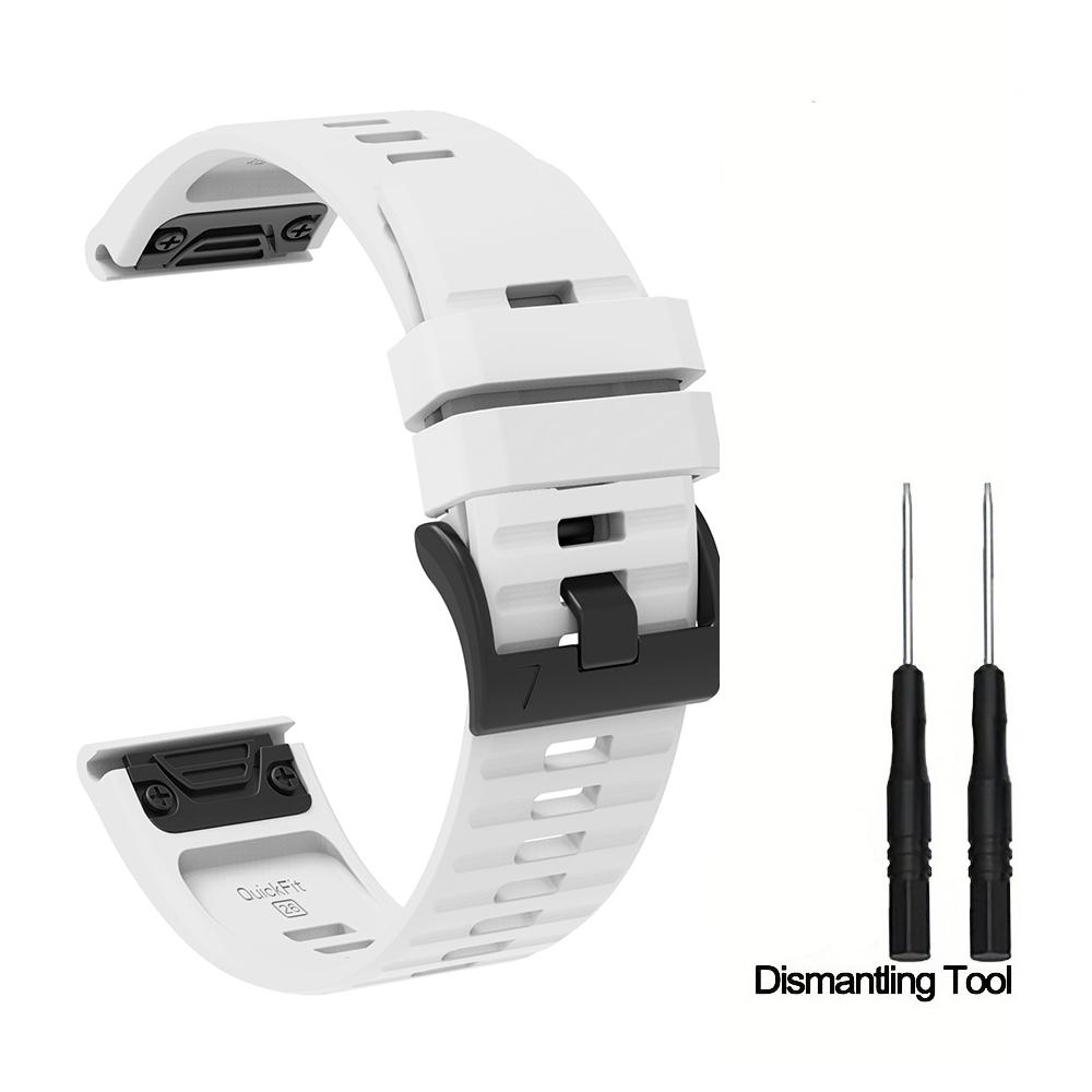 Silicone Watch Strap 26mm 22mm For QuickFit Garmin Band Fenix 8 7X 7 7S 6X 6 Pro 5 5X Epix 2 Forerunner 965 955 945 Instinct 2
