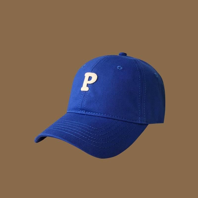 Korean Style Letter Baseball Cap Women Big Head Circumference Cap Simple Soft Top Sun Hat Men
