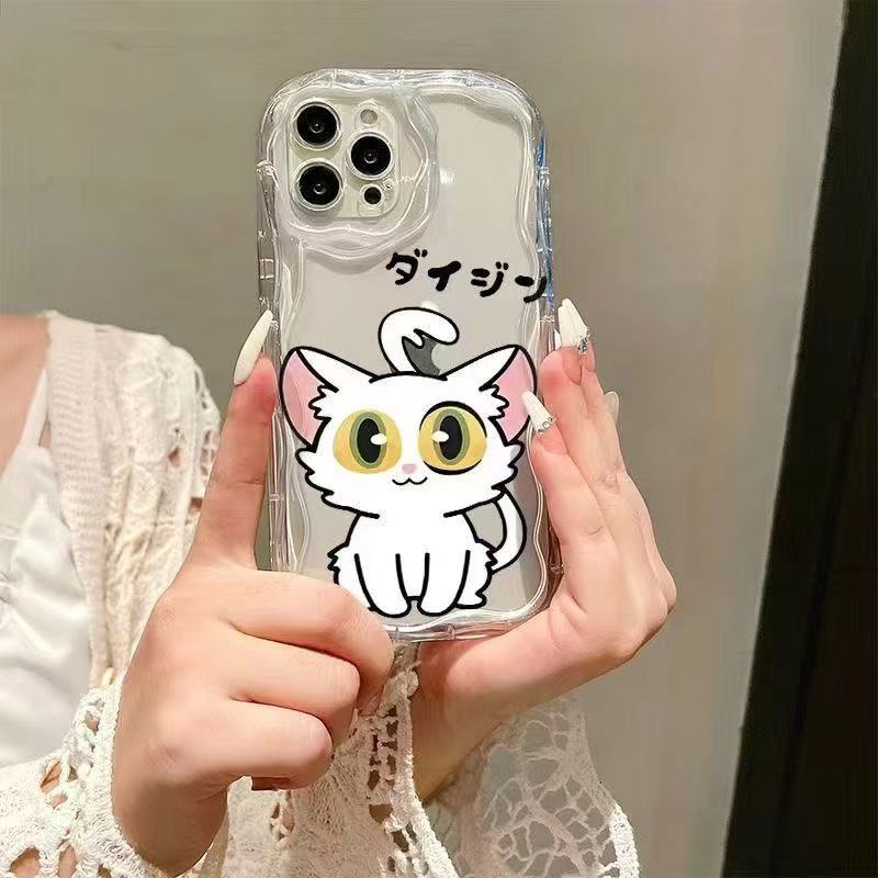 Cute Kitten Suitable for Iphone16pro Mobile Phone Case Apple 15 Anti-drop 14 Japanese and Korean 13promax New 12x
