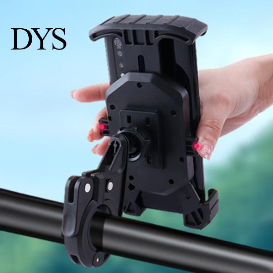 Car Phone Mount Navigation Bracket One Click Quick Lockout 360 Degrees Rotation Anti-shaking Mobile Widely Compatible Handlebar Holder Accessories