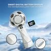 Tragbarer Fußball-Fan Kleiner Handventilator 6 Geschwindigkeiten Wind LED-Anzeige USB-Aufladung Leichter Reiseventilator Leiser Persönlicher Ventilator