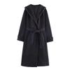 Women's European American Hooded Coat - Autumn/Winter Casual Fashion