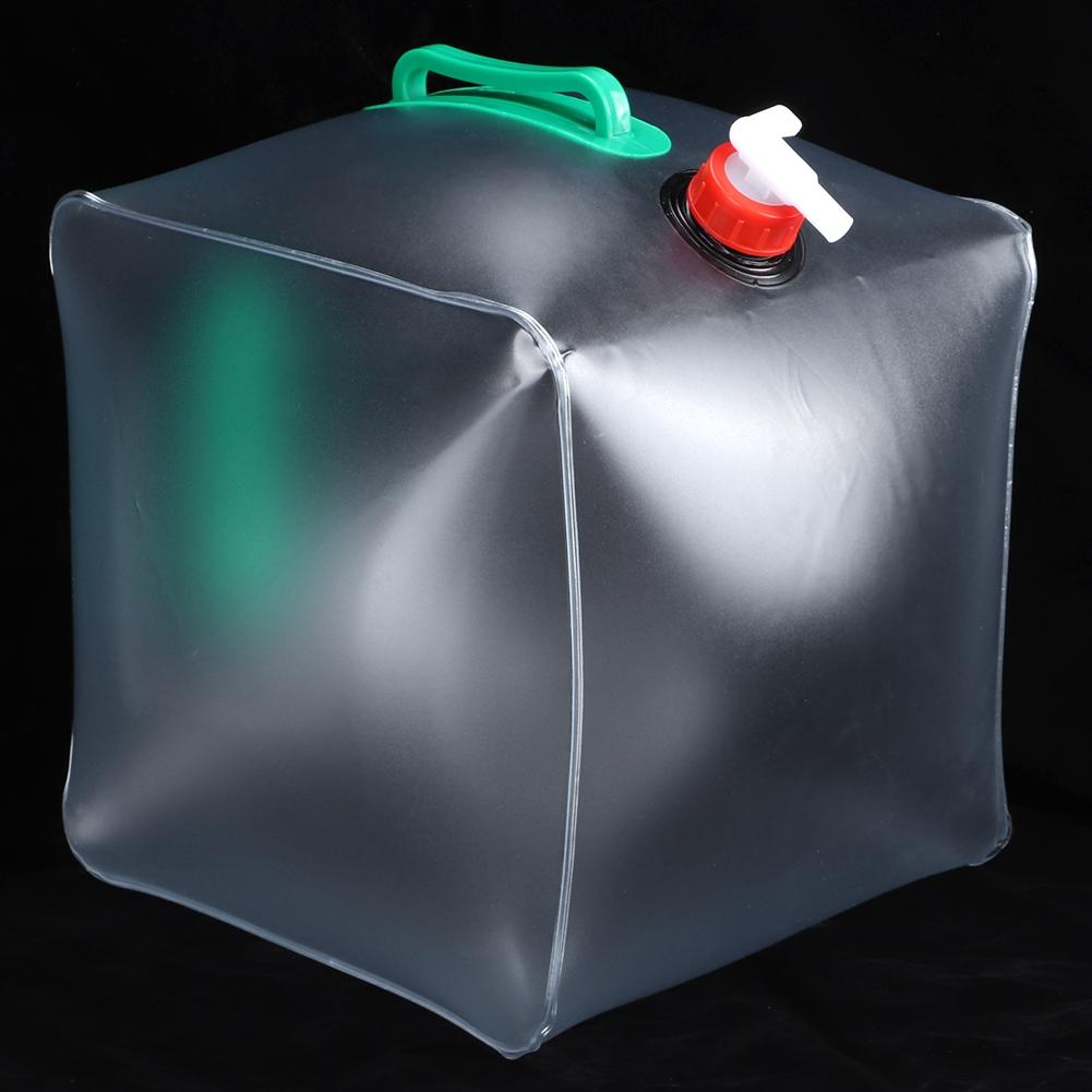 20L Collapsible Water Bag Folding Bucket Container Portable Water Carrier for Outdoor BBQ