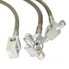 2PCS 24in Front Extended Stainless Steel Brake Lines 89340S For Chevy For C20 K10 K20 For GMC For C15 C25 K15 K25 1971-1991