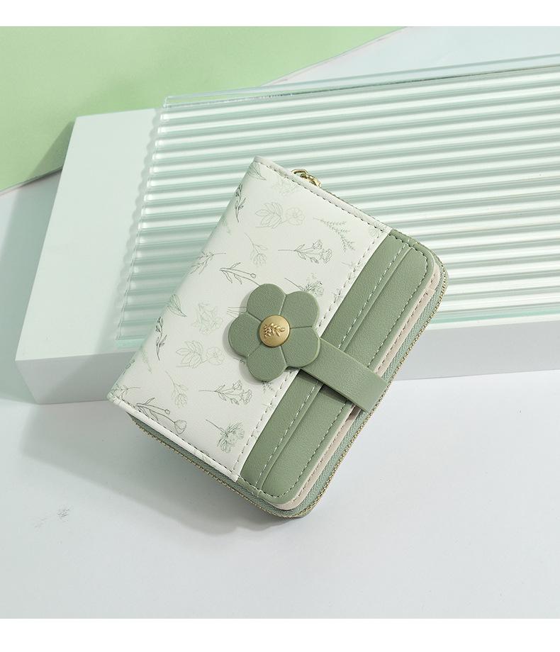 2025 Cute Print Student Coin Purse & Card Holder - Stylish Short Wallet for Women