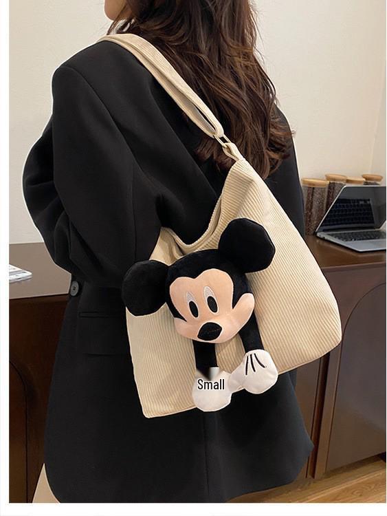 2025 Korean Style Large Capacity Tote: Cute Cartoon Casual Shoulder Handbag