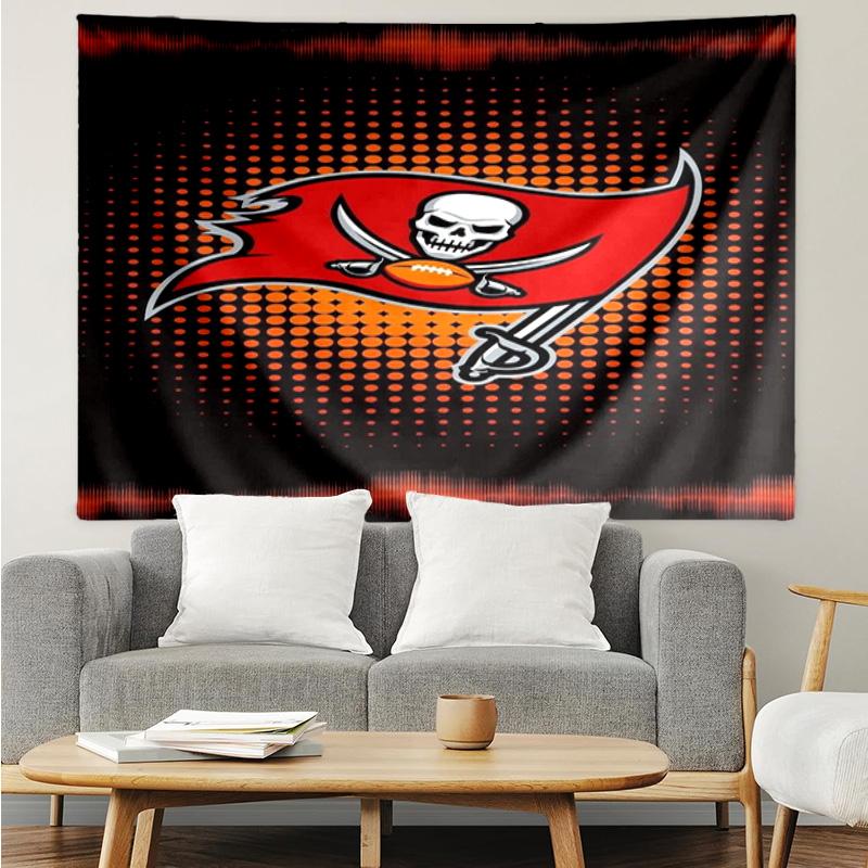 Tampa Bay Buccaneers Logo Tapestry Hanging for Bedroom,Livingroom, Playroom,Decor Art Room Wall Tapestry Holiday and Birthday Gifts