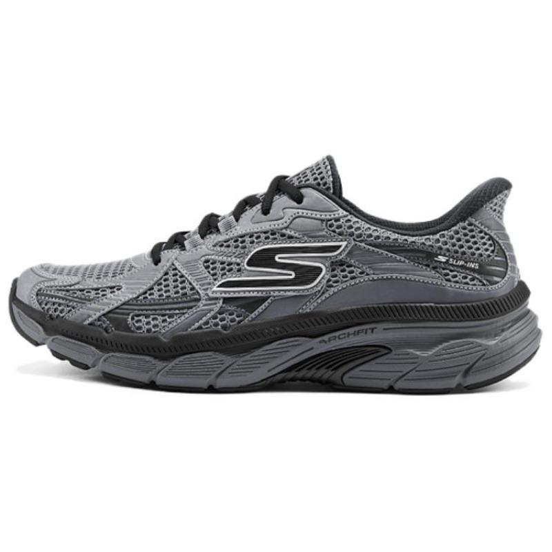 Skechers Men s GO Sport Casual Cushioned Running Shoes Gray 221103-CCBK 39.5
