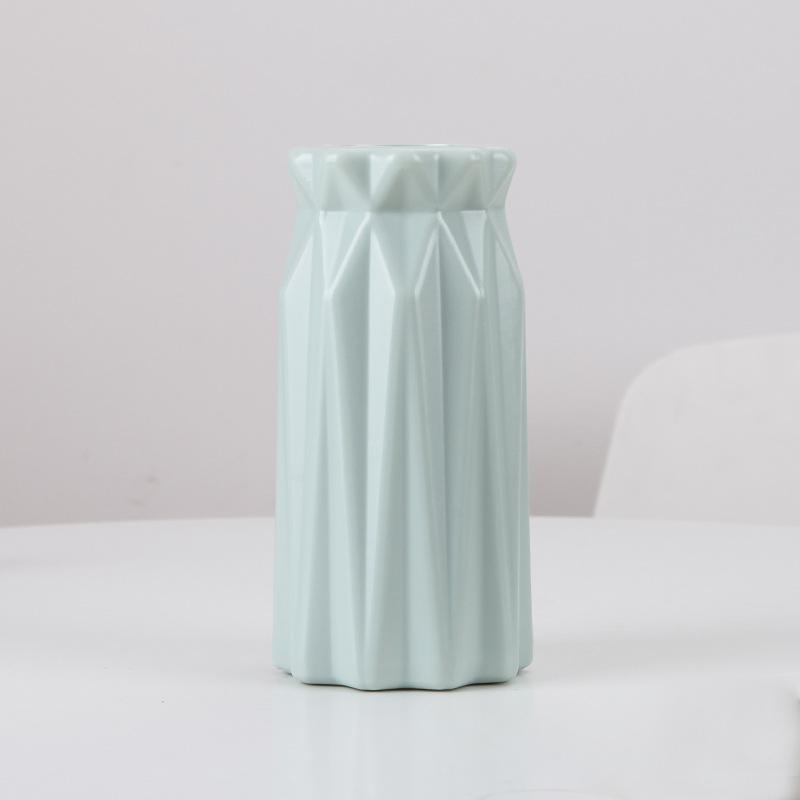 Modern Nordic Plastic Flower Vase, Pink, Blue, White Pot, Basket, Home, Living Room Decoration, Ornament, Arrangement