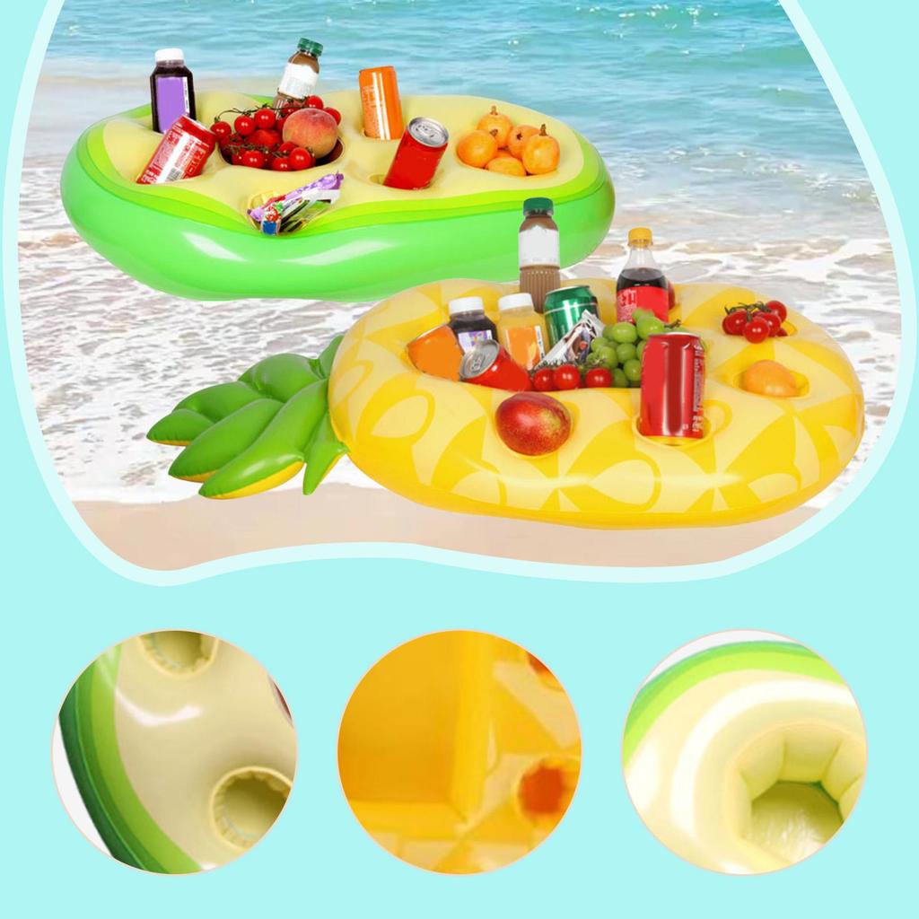 Inflatable Floating Drink Holder PVC Floating Bar for Beach Swimming Pool