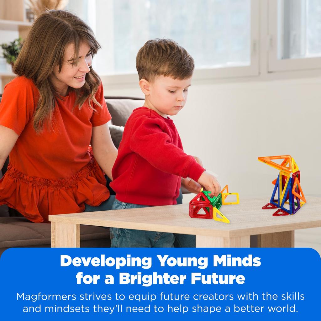 Magformers Designer Magnetic Building Educational Toy for Fostering Creativity 62-Piece Set, Blocks, [Used]